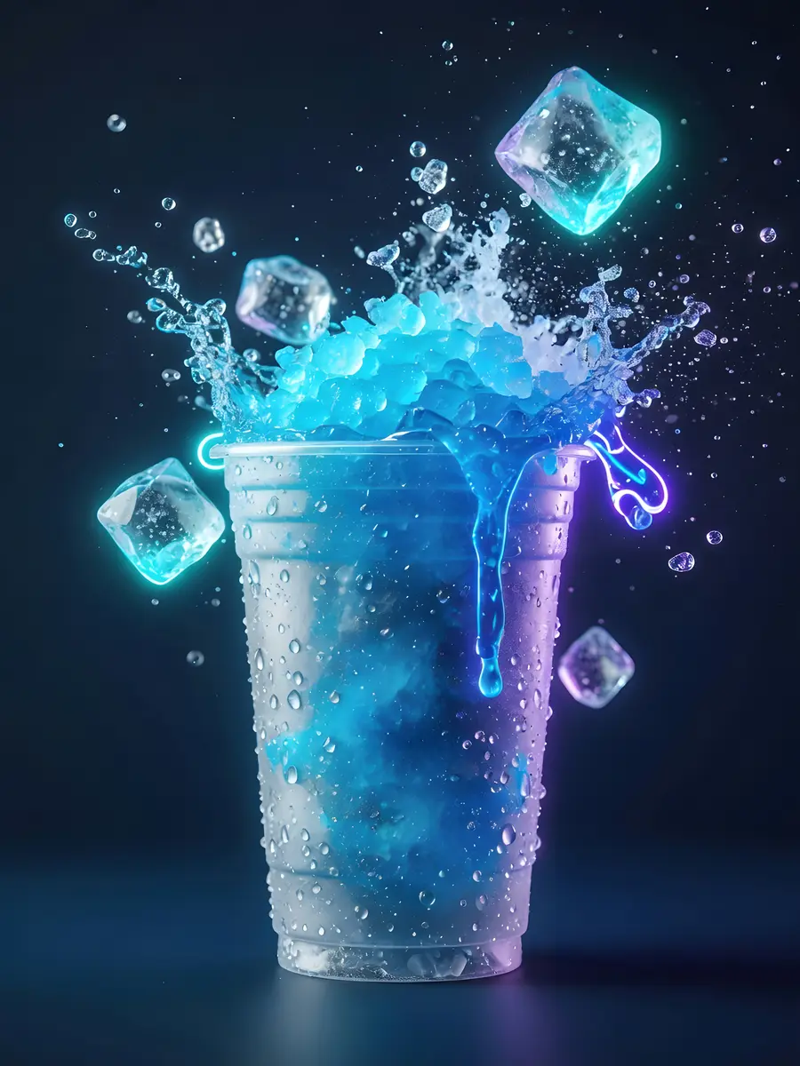 Blue Arctic Blast slushi